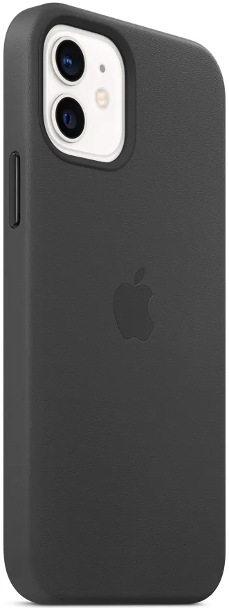 Чехол Apple для iPhone 12 mini Leather Case with MagSafe (черный)